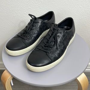 ECCO Mens Woven Leather Sneaker - 10